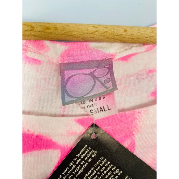 Vintage Ocean Pacific Neon Tie Dye Tank Top, Size Small, 1980s Surfer Tank, NOS - Picture 3 of 10
